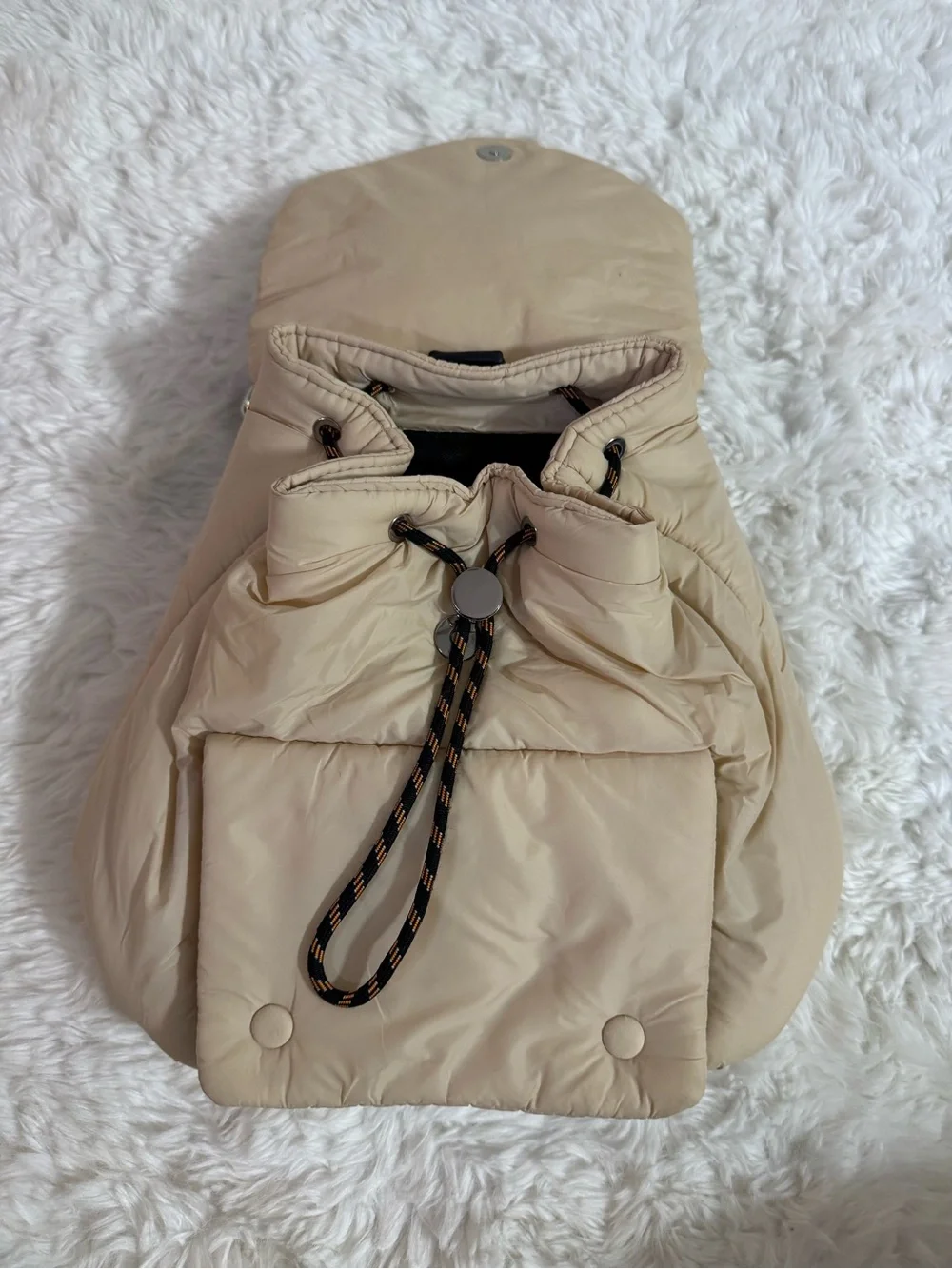 Zara cream puffer